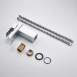 Torneira Monocomando Cascata Quadrada Bica Baixa Inox Polido Deckasa DC-6006C - Imagem 3