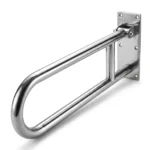 Barra de Apoio Articulada Inox 60cm para Banheiro Edmetal +Segura - Imagem 6