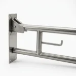 Barra de Apoio Articulada Inox 60cm com Porta Papel Edmetal - Imagem 3