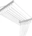 varal de parede individual 10 varetas branco 80cm Kazalinda em fundo branco