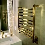 Toalheiro Luxo Dourado Claro Clean - Aquece