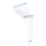 Varal de Teto Individual 10 Varetas Branco - 80cm