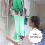 Varal de Teto Individual 10 Varetas Branco - 150cm - Imagem 8