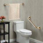 Alça Barra de Apoio em Latão Dourado Polido 60 cm - Imagem 11