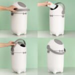 Lixeira Sistema Antiodor Bebe Lixo Magico Fralda Branca KZI - Imagem 3