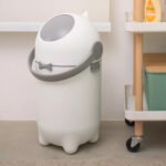 Lixeira Sistema Antiodor Bebe Lixo Magico Fralda Branca KZI - Imagem 4