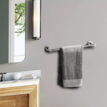 Porta Toalha de 30cm Acabamento Redondo em Liga de Cobre Cromado - TM176102 - Imagem 2