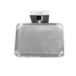 Saboneteira em Vidro Temperado com Acabamento Quadrado em Latão - TM 176801 - Imagem 2