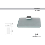 Saboneteira Slim em vidro temperado e em liga de cobre -TM176803 - Imagem 4