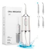 Limpador Bucal Irrigador Oral Portátil Bivolt Branco