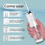 Limpador Bucal Irrigador Oral Portátil Bivolt Verde - Imagem 7