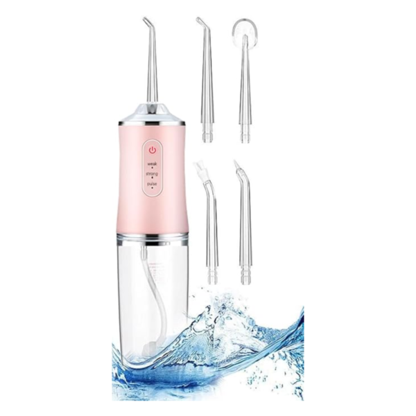 Limpador Bucal Irrigador Oral Portátil Bivolt Rosa