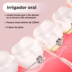 Limpador Bucal Irrigador Oral Portátil Bivolt Verde - Imagem 4
