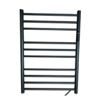 Toalheiro Térmico Bivolt Grande Redondo Inox Preto Fosco Com Timer – KZI - Imagem 2