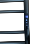 Toalheiro Térmico Bivolt Grande Redondo Inox Preto Fosco Com Timer – KZI - Imagem 3