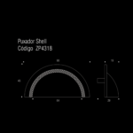 Puxador Shell 64mm Cromado Zen Design - Imagem 4