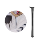 Pé De Mesa Cromado Távola Com Regulagem