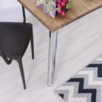 Pé De Mesa Cromado Távola Com Regulagem - Imagem 2
