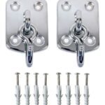 Gancho De Rede Descanso Em Aço (par) Suporta 115kg Promoção! Acabamento: Fosco