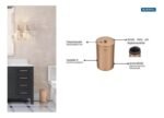 Lixeira Tramontina Útil em Aço Inox Scotch Brite com revestimento especial a base de verniz Rose Gold 5 L - Imagem 3
