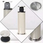 Torre Multiplug Retrátil com 3 Tomadas em Inox Escovado - KZI - Imagem 8