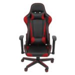 Cadeira De Escritório 3318 Gamer Ergonômica Couro Sintético Cor: Vermelho