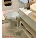 Papeleira de Chão Quadrada Simples em Inox 304 - KZI - Imagem 3