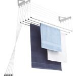 Varal Individual para Teto ou Parede com 5 Varetas em Alumínio - 100cm