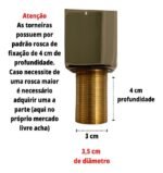 Torneira Banheiro Monocomando Cascata Quadrada Preto Fosco - Imagem 6