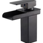 Torneira Banheiro Monocomando Lavatório Cascata Dc6006 Preto