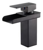Torneira Banheiro Monocomando Lavatório Cascata Dc6006 Preto
