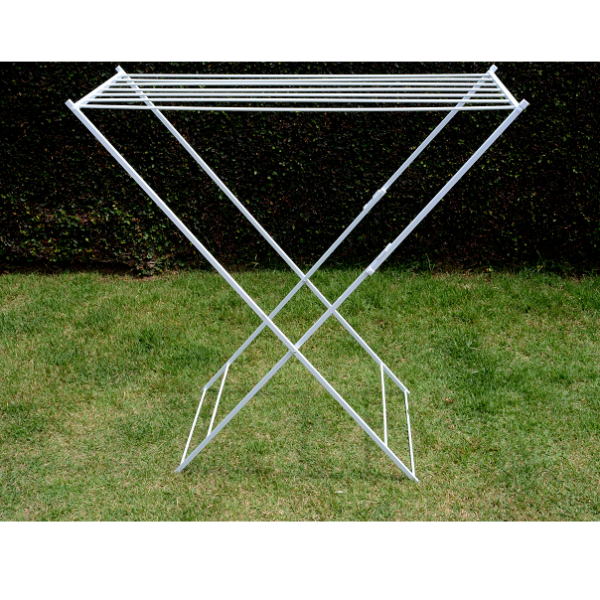 Varal de chão 7 Varetas Alumínio Branco para Lençol