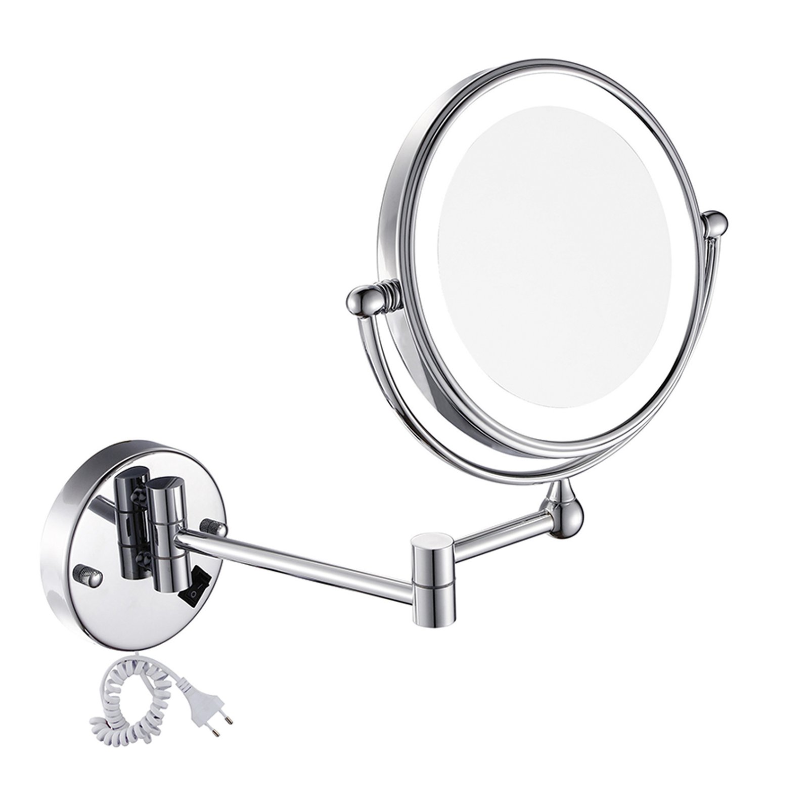 720413.jpg Espelho de Parede Articulado com Luz Redondo E6500 - Italyline - Imagem 1