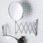 Espelho Pantográfico Redondo Latão Cromado E6525 - Italyline - Imagem 2