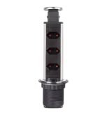 Kit Lixeira Embutir 3L + Torre de Tomada + Dosador Inox - Imagem 6