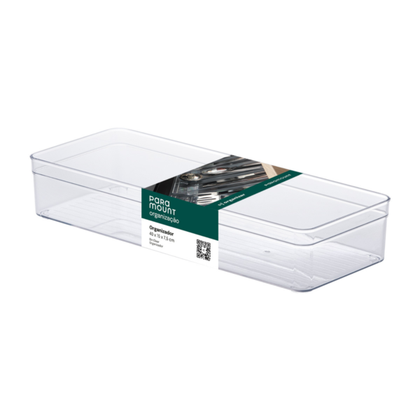 Organizador Retangular Longo Diamond Cristal 1125 Paramount