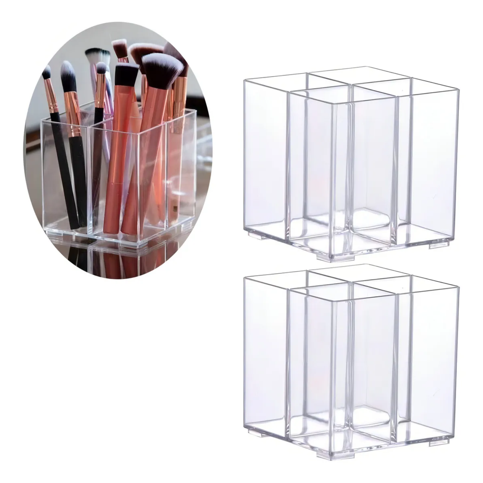 7372822.png Organizador Quadrado Elegance 4 Divisórias 1251 Paramount - Imagem 1