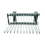 Calceiro Deslizante em Aço Cromado para 12 Varetas - Giosul - Imagem 2