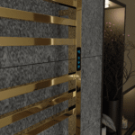 Toalheiro Termico Quadrado Dourado Polido Timer Direito ou Esquerdo - Imagem 8