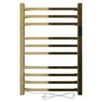 Toalheiro Termico Quadrado Dourado Polido Timer Direito ou Esquerdo - Imagem 11