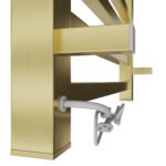 Toalheiro Termico Quadrado Dourado Escovado c/ Timer Direito ou Esquerdo - Imagem 5