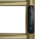 Toalheiro Termico Redondo Dourado Escovado - Imagem 3