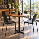 Base de Mesa Ferro Or Design 2205 para Tampo 100cm Preta