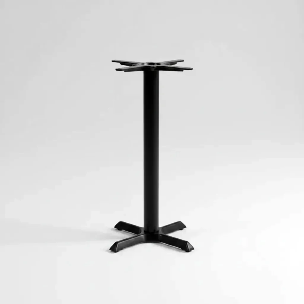 Base de Mesa Ferro Or Design 2205 para Tampo 100cm Preta