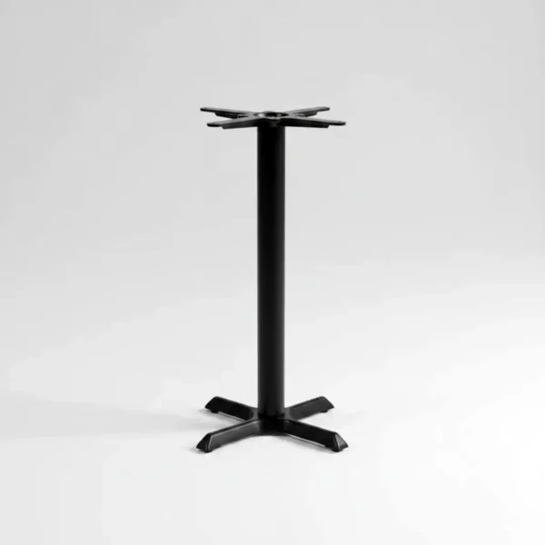 Base de Mesa Ferro Or Design 2205 para Tampo 100cm Preta
