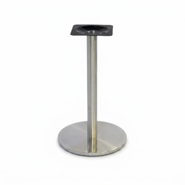 Base de mesa inox redonda OR 2202 bistrô em fundo branco
