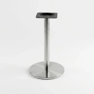 Base de mesa inox redonda OR 2202 em perspectiva 3-4