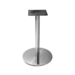 Base de mesa inox redonda OR 2202 para tampos de até 100cm em fundo branco