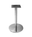 Base de mesa inox redonda OR 2202 para tampos de até 100cm em fundo branco