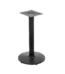 Base de mesa preta em aço OR 2206 para tampos de até 100cm em fundo branco